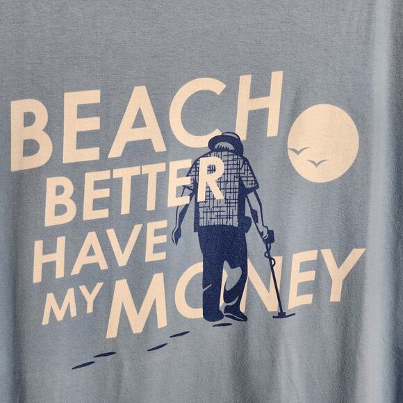 Snorg tees beach better have my money novelty graphic tshirt men's size large - Picture 4 of 8